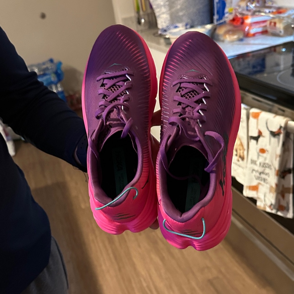 Hoka Women's Athletic Shoes in Vibrant Purple and Pink